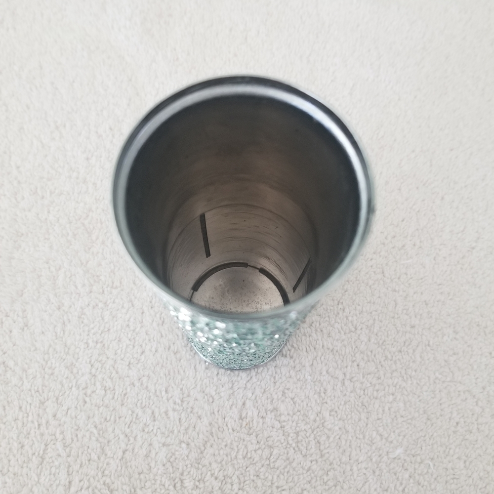 Retired Bath&Body Works Mint Green&Silver Glitter (Rare)Fragrance Mist Holder - Picture 4 of 4
